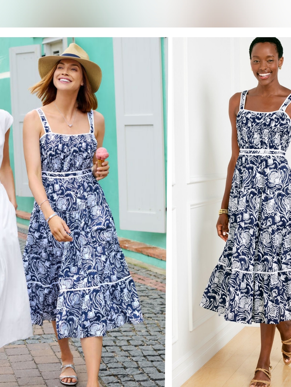 Talbot's Tiered Fit & Flare Dress Size 6p